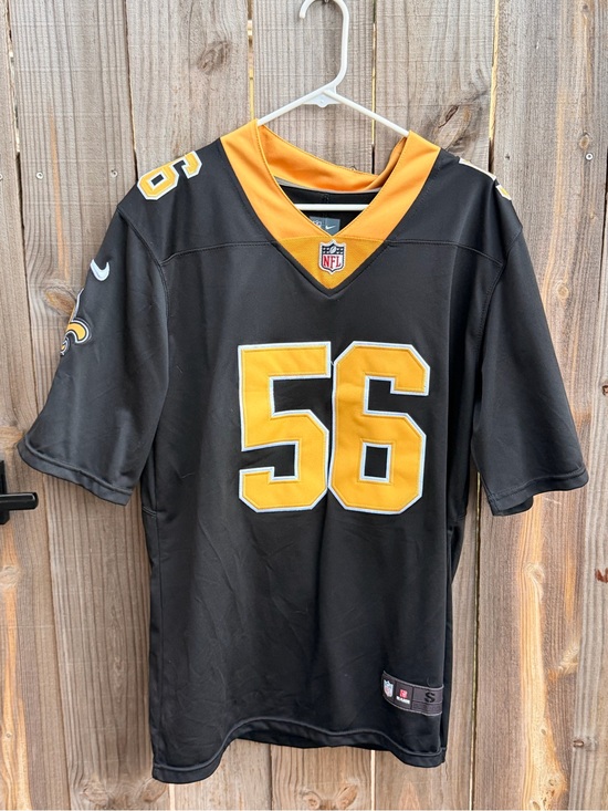 NFL Other - NFL Saints Black and Gold #56 Davis Men's Football Jersey Size Small
